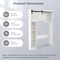 Costway Over the Toilet Bathroom Storage Cabinet with Sliding Barn Door & Shelves White